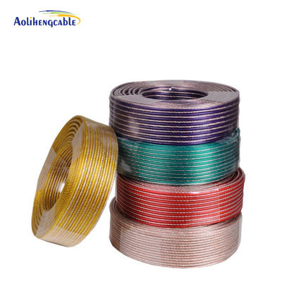 22 AWG OFC CCA câble haut-parleur 2*4mm Od personnalisable haute performance