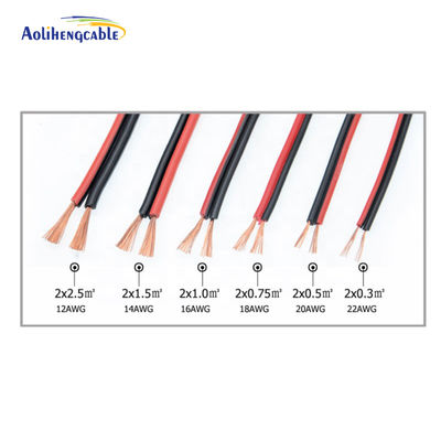 16 Gauge câble de haut-parleur Ouble parallèle ou tordu Type personnalisé Couleur